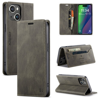CaseMe Hoesje voor Apple iPhone 15 Plus  - Grijs