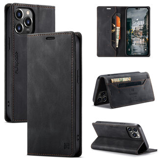 CaseMe Hoesje voor Apple iPhone 15 Pro Max  - Zwart
