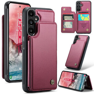 CaseMe Hoesje voor Samsung Galaxy A55 -  - Rood