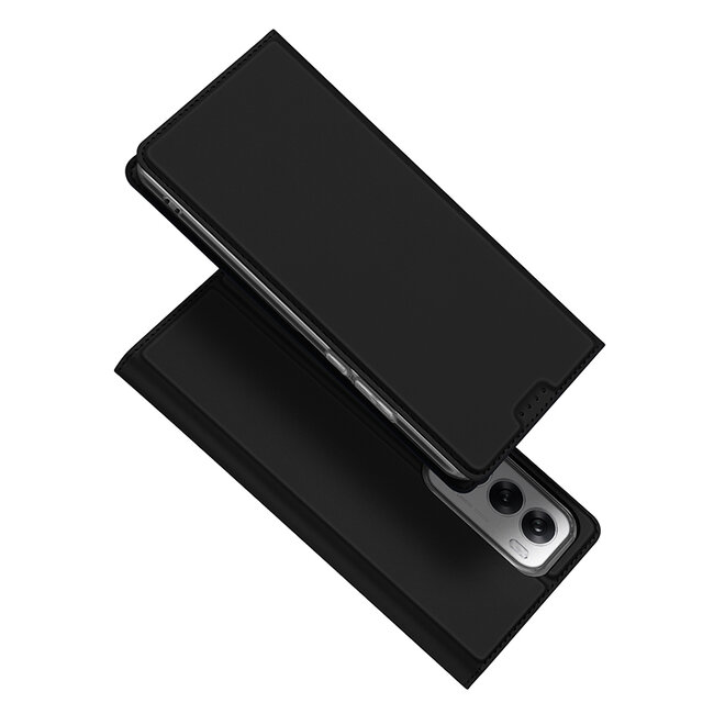 Dux Ducis - Telefoon Hoesje geschikt voor Oppo Reno 12 - Skin Pro - Book Case - Zwart