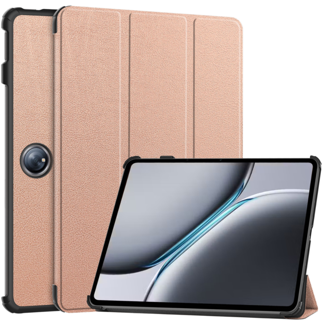 Tablet hoes geschikt voor de OnePlus Pad 2/ OnePlus Pad Pro - Rose Goud