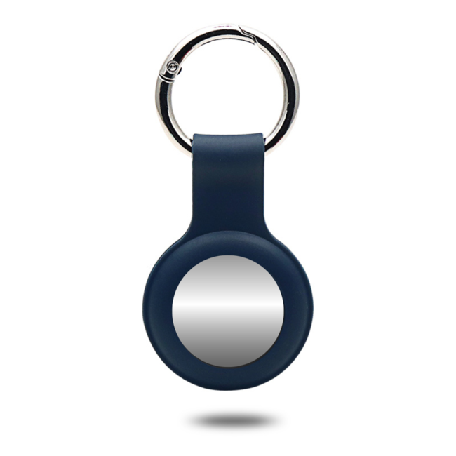 Apple AirTag Keychain - Silicone AirTag Case - AirTag pendant - Dark Blue