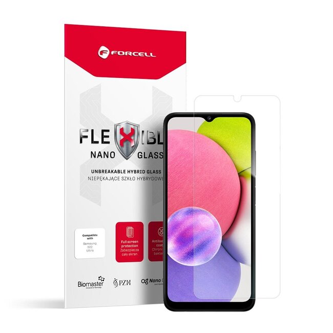 Screenprotector voor Samsung Galaxy A03s - Flexibel Hybride Glas