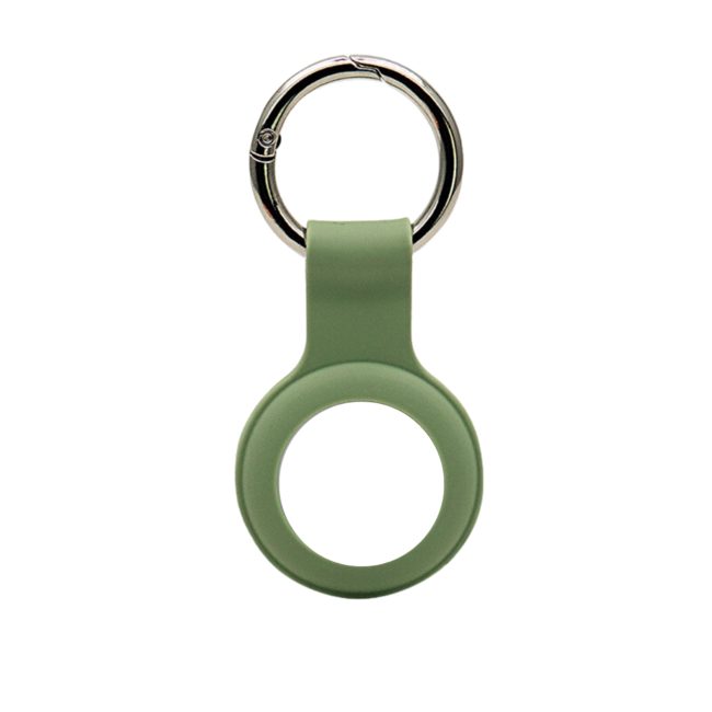 Apple AirTag Keychain - Silicone AirTag Case - AirTag pendant - Light Green