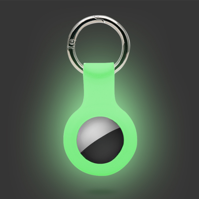 Apple AirTag Keychain - Silicone AirTag Case - AirTag pendant - Glow in the Dark