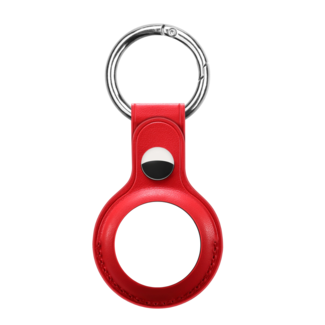 Cover2day Apple AirTag Keychain - PU Leather AirTag Pendant - AirTag Apple Case - Red
