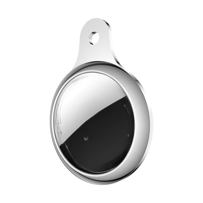 Apple AirTag Keychain - AirTag Protective Case - Silicone AirTag Apple Case - Silver