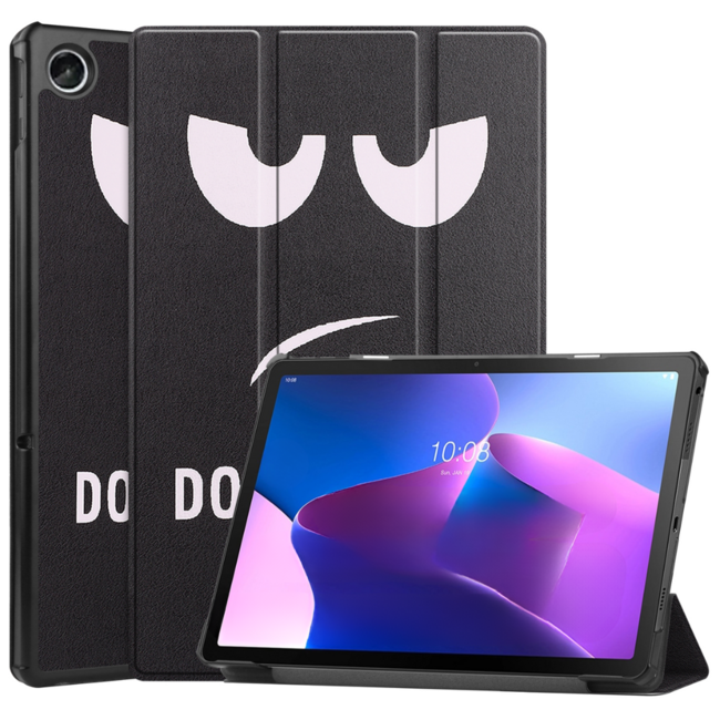 Cover2day - Tablet Hoes geschikt voor Lenovo Tab M10 Plus (3rd Gen) - Tri-Fold Book Case - Don't Touch Me