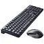 Cover2day - Draadloos Toetsenbord en Muis - QWERTY - 2.4G Keyboard - Met USB Dongle - Universeel - Iron Grey