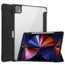 Case2go - Case for iPad Pro 2021 (12.9 Inch) - Tri-fold Back Cover - With Pencil Holder- Black