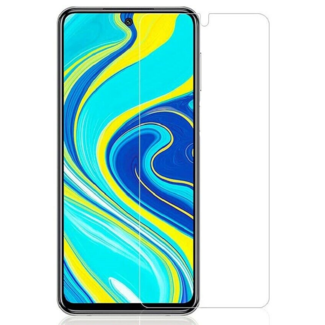 Case2go Case2go - Screenprotector geschikt voor Xiaomi Redmi Note 9 - Tempered Glass - Case Friendly - Transparant