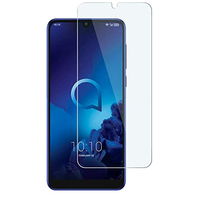 Case2go - Screenprotector geschikt voor Alcatel 3L (2019) - Tempered Glass Screenprotector - Case-Friendly