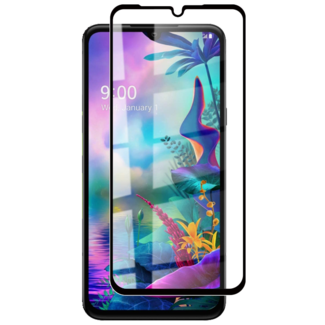 Case2go LG V50s ThinQ - Full Cover Screenprotector - Gehard Glas - Black