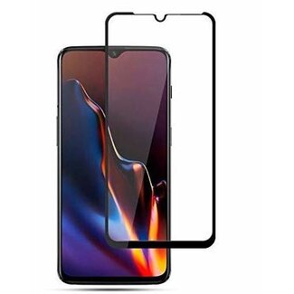 Case2go Screenprotector geschikt voor OnePlus 7T - Full Cover Screenprotector - Gehard Glas - Zwart