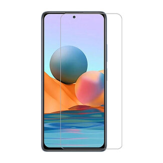 Case2go Xiaomi Redmi Note 10  - Screenprotector - Tempered Glass Screenprotector - Case-Friendly