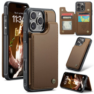 CaseMe Hoesje voor Apple iPhone 16 Pro Max -  - Bruin