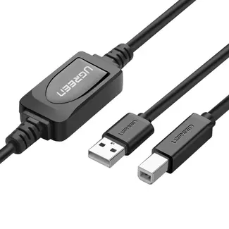 Ugreen Ugreen - Printerkabel - Printer kabel USB - USB-A Naar USB-B - USB 2.0 - USB-3.0 - 15 Meter - Zwart
