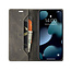 AutSpace - Case for Apple iPhone 13 Pro Max - PU Leather Wallet Case Card Slot Kickstand Magnetic Closure - Brown