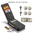 CaseMe - Case for Samsung Galaxy S21 Plus - Wallet Case with Cardslots and Detachable Flip Zipper Case - Black