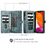 CaseMe - Case for Apple iPhone 13 Pro Max - Wallet Case with Card Holder, Magnetic Detachable Cover - Blue