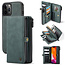 CaseMe - Apple iPhone 13 Pro Max Case - Back Cover and Wallet Book Case - Multifunctional - Blue