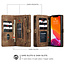 CaseMe - Case for Apple iPhone 13 Pro - Wallet Case with Card Holder, Magnetic Detachable Cover - Brown