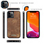 CaseMe - Case for Apple iPhone 13 Pro - Wallet Case with Card Holder, Magnetic Detachable Cover - Brown