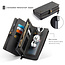 CaseMe - Apple iPhone 13 Mini Case - Back Cover and Wallet Book Case - Multifunctional - Black