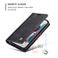 CaseMe - Case for Apple iPhone 13 Pro Max - PU Leather Wallet Case Card Slot Kickstand Magnetic Closure - Black