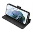 CaseMe - Samsung Galaxy S21 FE Case - with Magnetic closure - Leather Book Case - Black