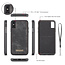 CaseMe - Case for iPhone X/Xs - Wallet Case Whiteh Card Holder, Magnetic Detachable Cover - Black