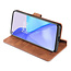 CaseMe - OnePlus 9 Case - with Magnetic closure - Leather Book Case - Light Brown