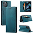 AutSpace - Case for Apple iPhone 13 - PU Leather Wallet Case Card Slot Kickstand Magnetic Closure - Blue