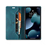 AutSpace - Case for Apple iPhone 13 - PU Leather Wallet Case Card Slot Kickstand Magnetic Closure - Blue