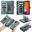 CaseMe - Case for Apple iPhone 13 Mini - Wallet Case with Card Holder, Magnetic Detachable Cover - Blue