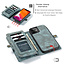 CaseMe - Case for Apple iPhone 13 Mini - Wallet Case with Card Holder, Magnetic Detachable Cover - Blue