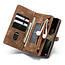 CaseMe - Case for Samsung Galaxy S21 - Wallet Case with Card Holder, Magnetic Detachable Cover - Brown