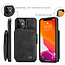 CaseMe - Apple iPhone 13 Case - Back Cover - with RFID Cardholder - Black