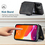 CaseMe - Apple iPhone 13 Case - Back Cover - with RFID Cardholder - Black