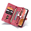 CaseMe - Case for Samsung Galaxy A72 5G - Wallet Case with Card Holder, Magnetic Detachable Cover - Red
