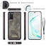 CaseMe - Case for Samsung Galaxy S20 Plus - Wallet Case Whiteh Card Holder, Magnetic Detachable Cover - Black