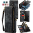CaseMe - Case for Samsung Galaxy A52 5G - Wallet Case with Card Holder, Magnetic Detachable Cover - Black
