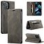 AutSpace - Case for Apple iPhone 13 - PU Leather Wallet Case Card Slot Kickstand Magnetic Closure - Brown