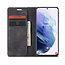 CaseMe - Case for Samsung Galaxy S21 Plus Case - PU Leather Wallet Case Card Slot Kickstand Magnetic Closure - Black