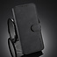 CaseMe - iPhone 12 / 12 Pro Case - with Magnetic closure - Leather Book Case - Black