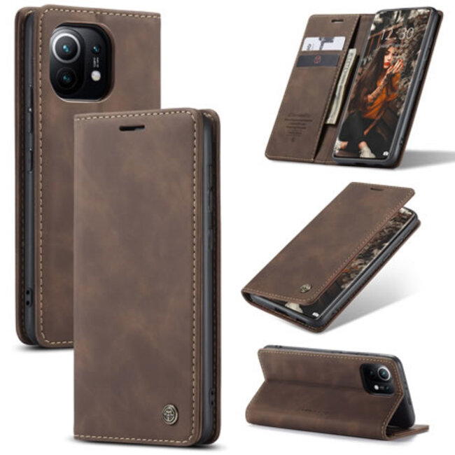 Hoesje voor Xiaomi Mi 11  - Donker Bruin
