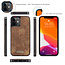 CaseMe - Case for Apple iPhone 13 Mini - Wallet Case with Card Holder, Magnetic Detachable Cover - Brown
