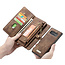 CaseMe - Case for Samusng Galaxy S10 - Wallet Case Whiteh Card Holder, Magnetic Detachable Cover - Brown
