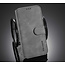 CaseMe - iPhone 12 Pro Max Case - with Magnetic closure - Leather Book Case - Grey