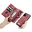 CaseMe - Case for Apple iPhone 13 Pro Max - Wallet Case with Card Holder, Magnetic Detachable Cover - Red